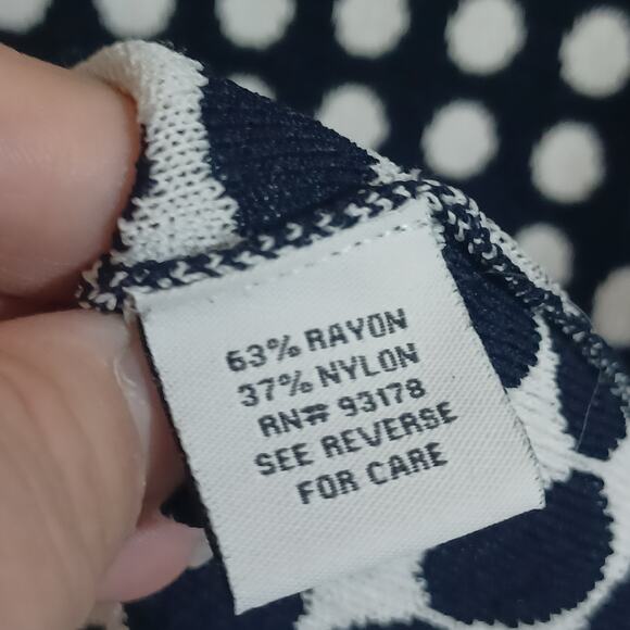 Carmen Marc Valvo Polka Dot Dress Medium - Picture 7 of 9